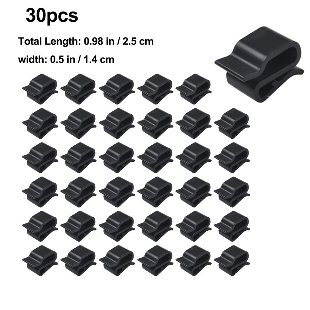 2.5x1.4cm Cable Clamp Anti-aging Black For PV Module