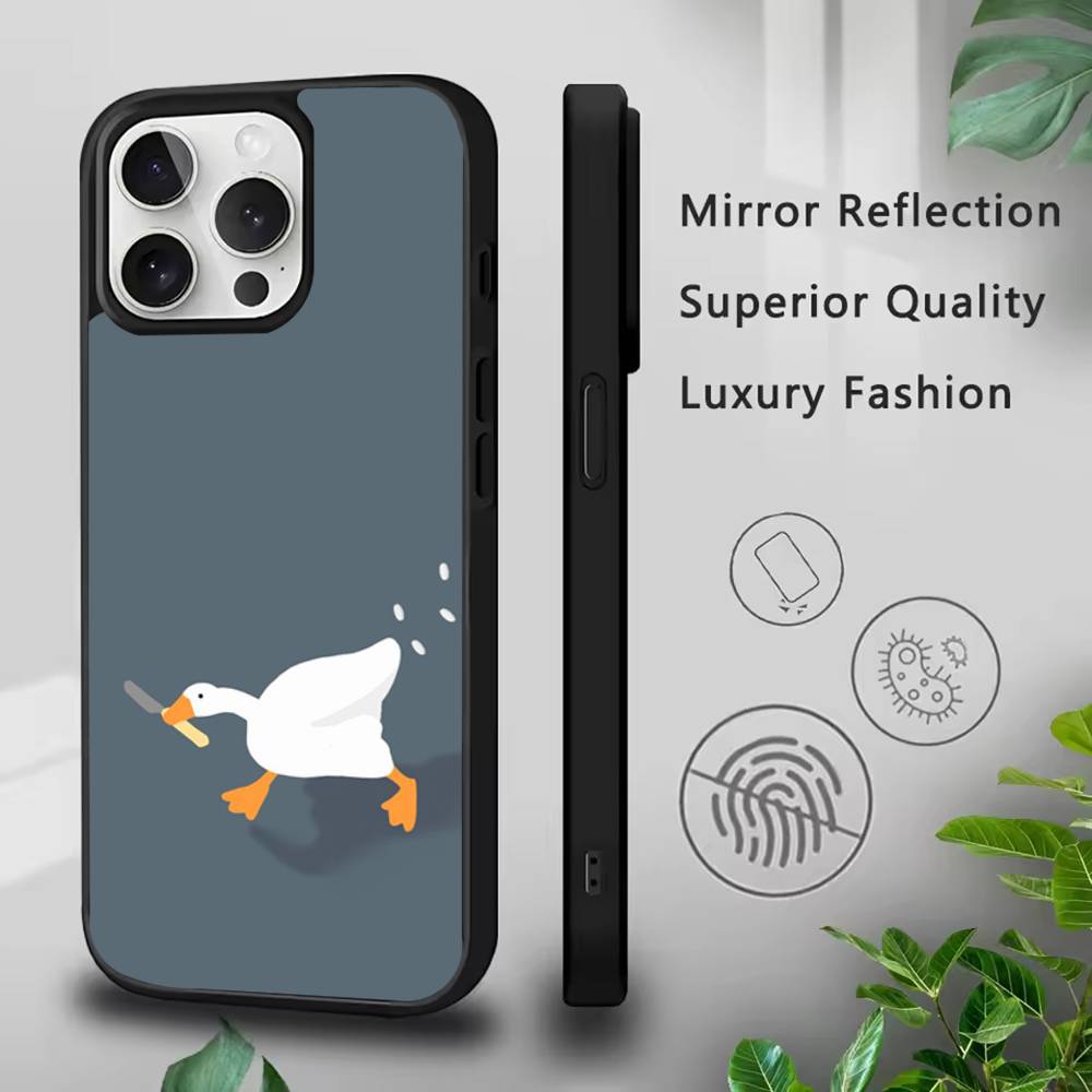 Смешной мем D-DucK Goose Чехол для телефона для IPhone 17,16,15,Pro,Max,Air,14,Plus,13,12,11 MagSafe Беспроводная зарядка Чехол