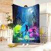 Hit Anime G-Ghost F-Force Throw Lightweight 240g Flannel Blanket Soft Skin-friendly for Summer Cooling