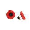 10pcs Elegant Poppy Shaped Brooch Stylish Flower Breastpin Remembrance Day Lapel Pins for Women Girls Memorial Day Gift