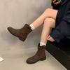 Fashion 2024 Winter New Style Retro Trendy Fashion Comfortable Thick Bottom Super Soft Velvet Sleeve Skinny Boots for Women