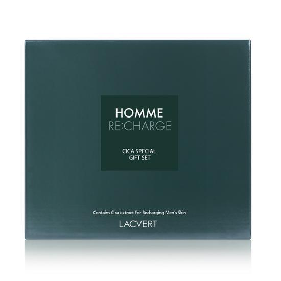 LACVERT Набор из двух средств для мужчин Cica (лосьон после бритья 185мл + эмульсия 180мл + 2 миниатюры в комплекте)
