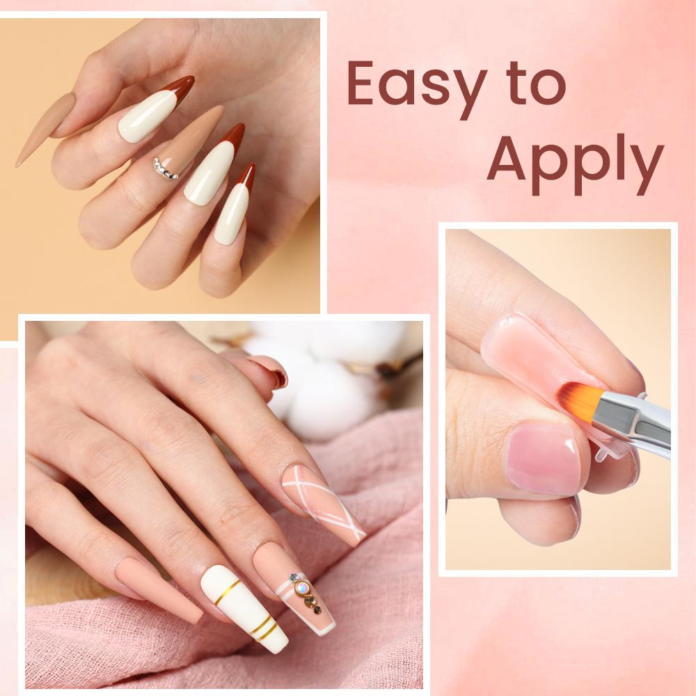 PHOENIXY 37 цветов поли УФ-гель для наращивания ногтей с блестящим лаком для ногтей для шедевров нейл-арта с использованием полигеля