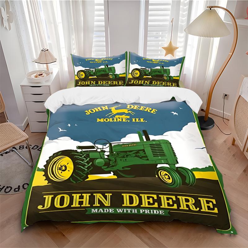 3Pcs John Deere Pride Moline Bedding Sets For All Sizes New 3D Printed Bed Cover Comforter Duvet Cover Pillowcase Bedroom Decoration