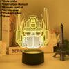 Прайм Трансформеры Оптимус 3d Ночник 7 Цветов Светодиодная Настольная Лампа