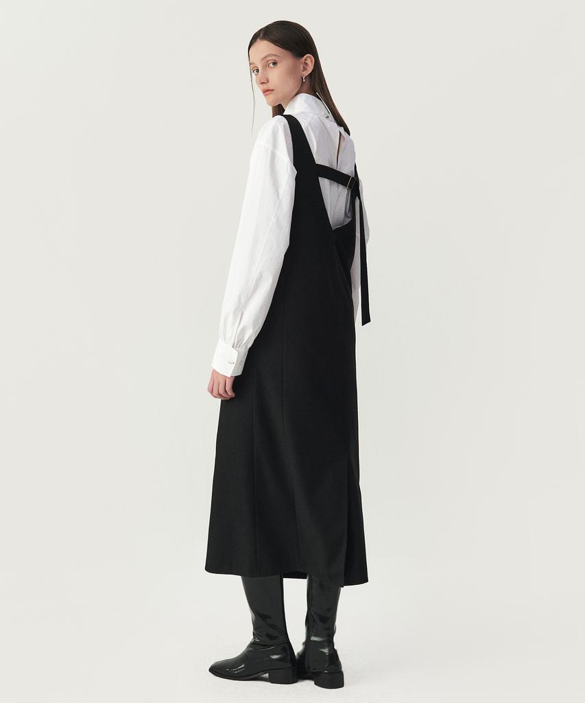 Artid Sleeveless Buckle Dress_Black