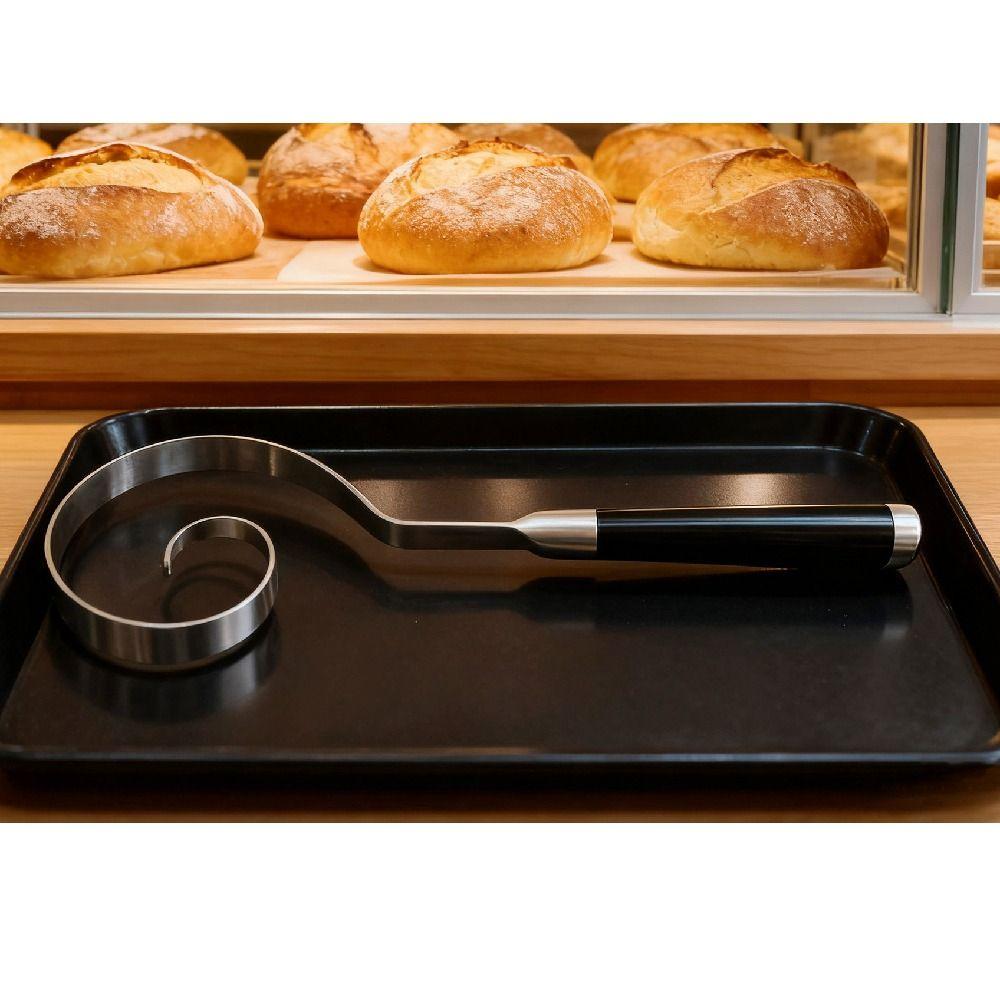 Rust-proof Stainless Steel Dough Whisk Handheld Dough Blending Tool Pastry Making
