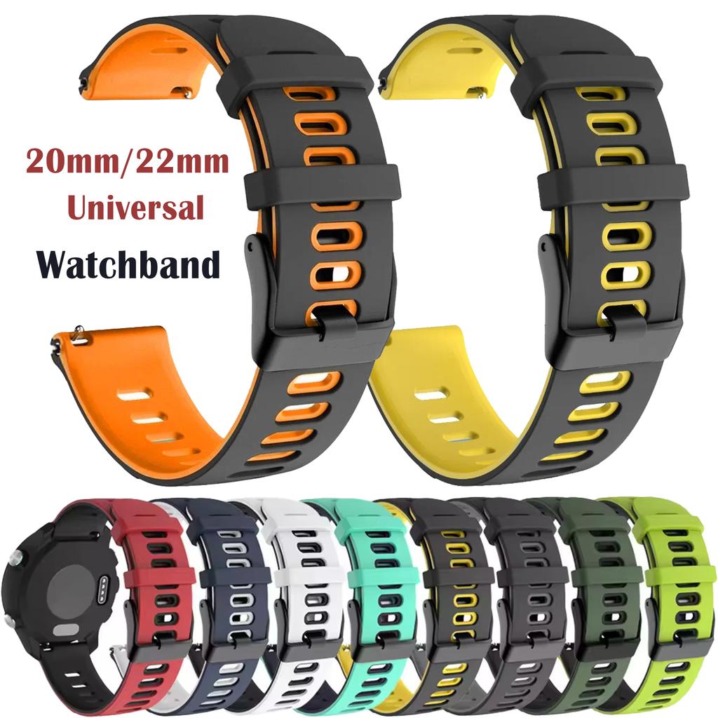 Силиконовый ремешок 20 мм 22 мм для Garmin Forerunner 265/265S/Venu3 Спортивный сменный ремешок для HUAWEI Watch GT5 46 мм 5 Pro Браслеты
