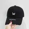 New embroidered letters show the face small soft top baseball cap men's and women's casual versatile spring and autumn sunshade cap