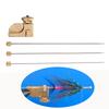 1Set Tube Fly Tying Tool Kit Brass & Stainless Steel Adapter with 3 Sizes Needles for Tube Flies Fits Fly Fishing Vise Jaws