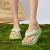 2025 Summer Women's Platform Slippers Thick-Soled EVA Flip-Flops Comfortable Beach Sandals Wedge Slippers