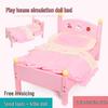 Children's Wooden Doll Bed - Toy Furniture for Playhouse or Kindergarten