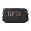 Versace Jeans Couture Сумка-тоут на плечо с цепочкой и логотипом, клапаном, женская, черная 75VA4BB2ZS413899