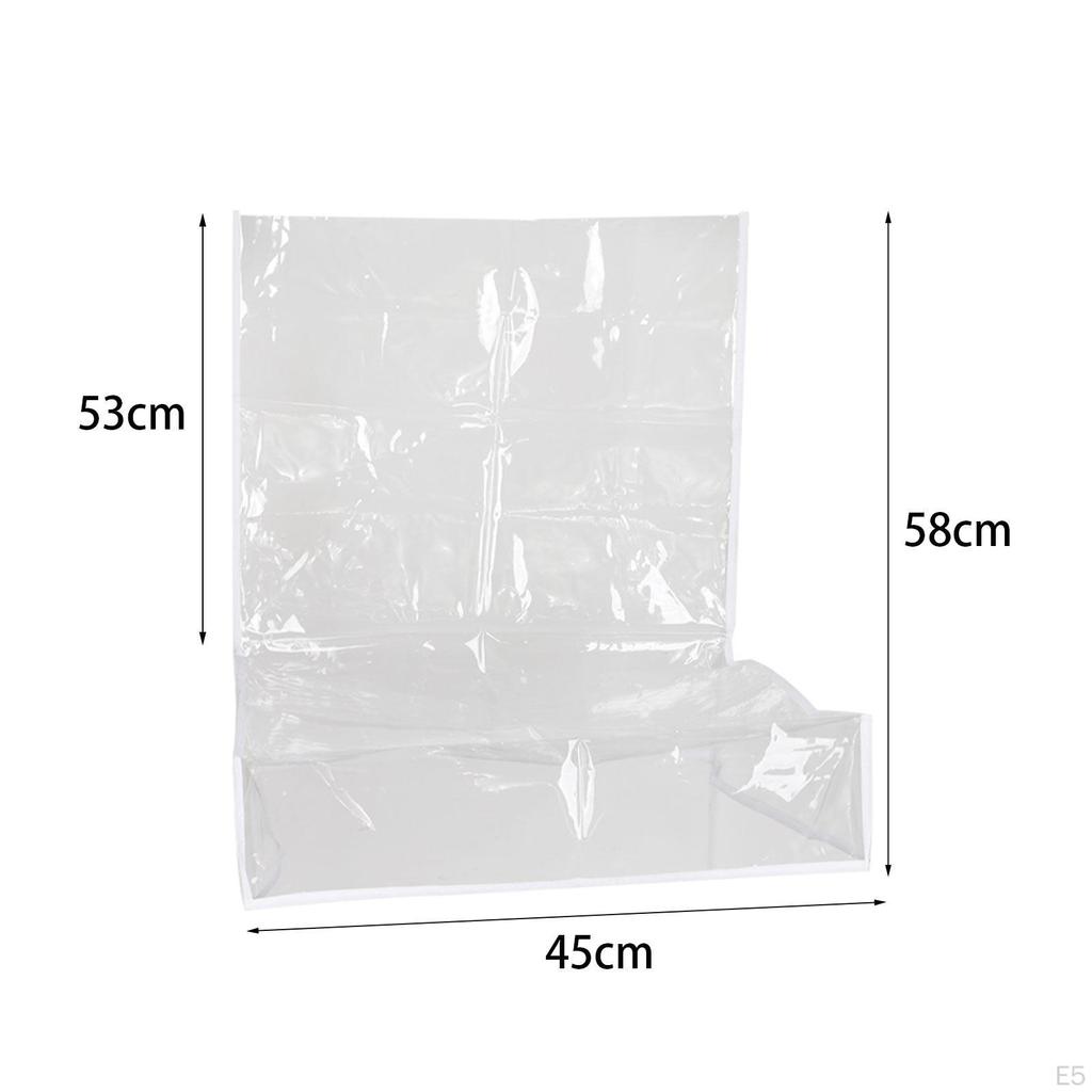 Прозрачный чехол для обеденного стула из ПВХ, чехол для кухни, защита от шерсти домашних животных, прозрачный, утолщенный, полное покрытие