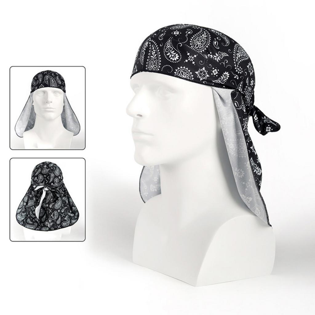 Унисекс летний дышащий пуловер с защитой от солнца, головной убор, шарф с цветочным принтом, бандана для активного отдыха, подкладка под шлем