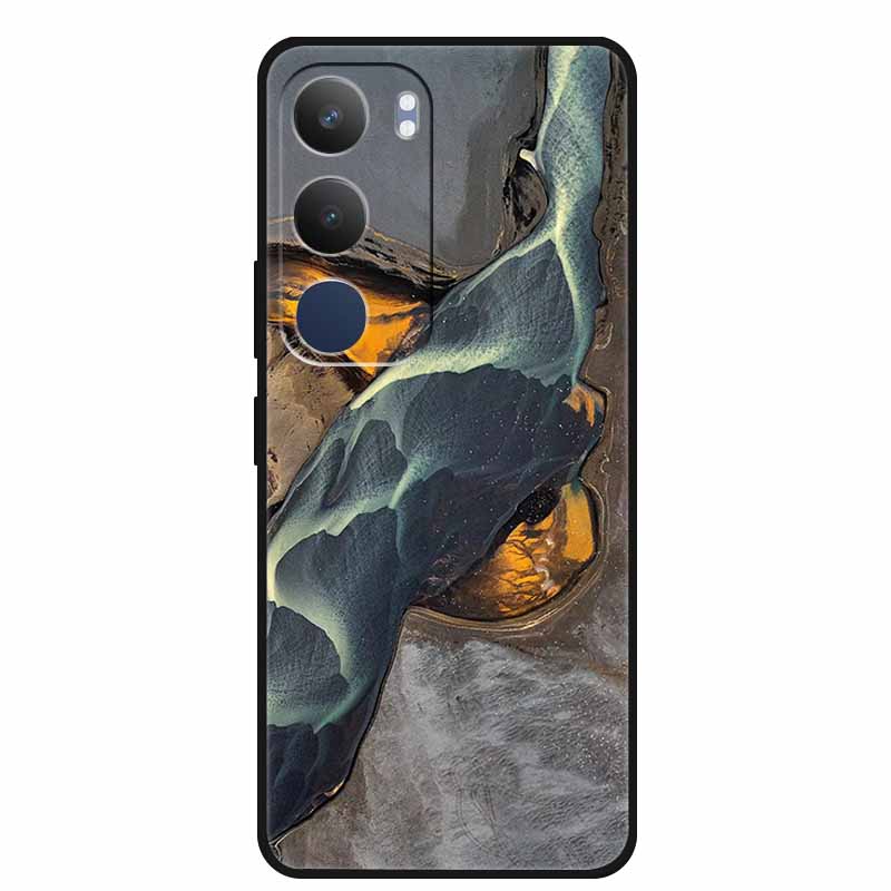 Luxury Phone Case For Vivo Y19s Pro 4G Soft TPU Silicone Back Case For Vivo Y29 5G Y 29 19s Marble Patterns Cover Bumper Funda