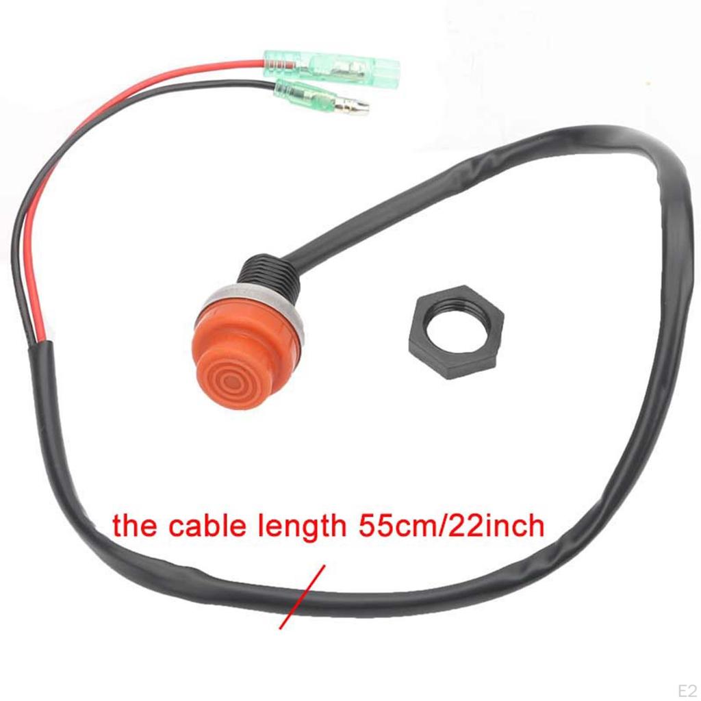 Выключатель запуска и остановки подвесного мотора, универсальный срочный кабель длиной 55 см, водонепроницаемый, безопасный для двигателя