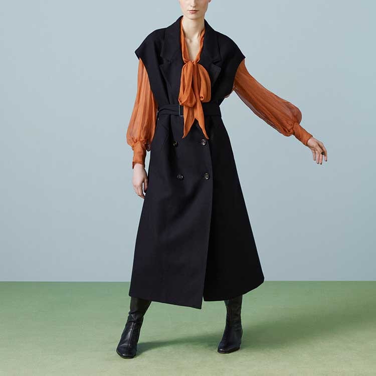 Gucci Пальто Женское Черное Умеренное Прямой крой 745418-Z8BH7-1000