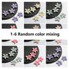 50pcs 22mm Acrylic Pearlescent Flower Beads Five Petal Flower Beads DIY Handmade Material