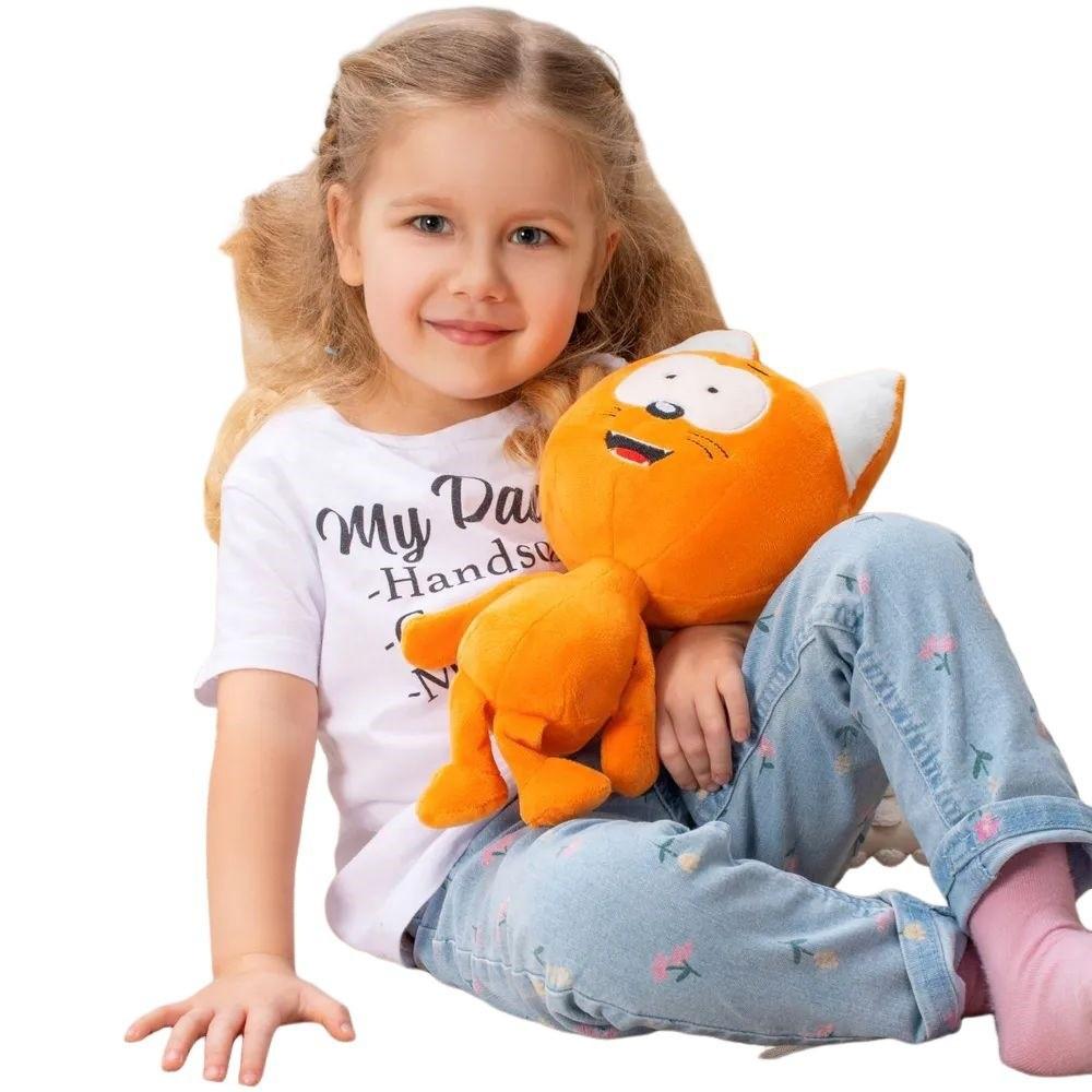 32 см Милая Плюшевая Кукла Котэ Китти Оранжевый Мультяшный Кот Набивная Игрушка Мягкая Аниме Периферия Украшение для Детской Комнаты Подарок