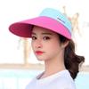 Summer For Women Wide Brim UV Protection Sunscreen Korean Style Hat Empty Top Hat Women Cap Sun Hat