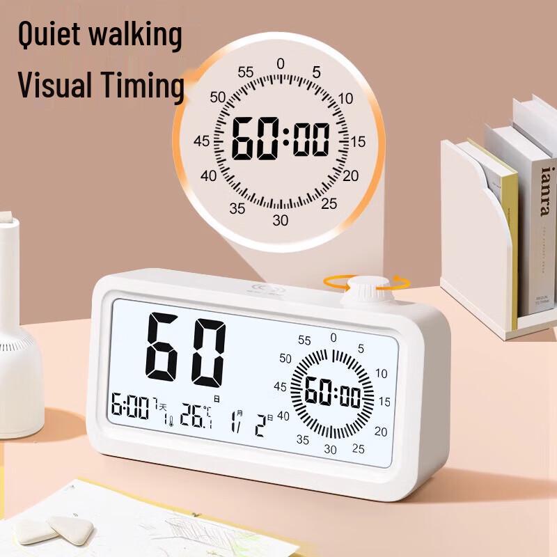 Timess Visual Countdown Timer Alarm Clock for Kids