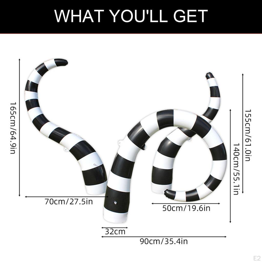 Halloween Inflatable Giant Sandworm Outdoor Decoration Easy Installation Spooky Ornament