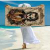 Jo-ker Floral Portrait Beach Towel, Super Soft Microfiber, Gift for Her/Him, Birthday, for Pool, Beach, Travel, Home Decor Fan gifts