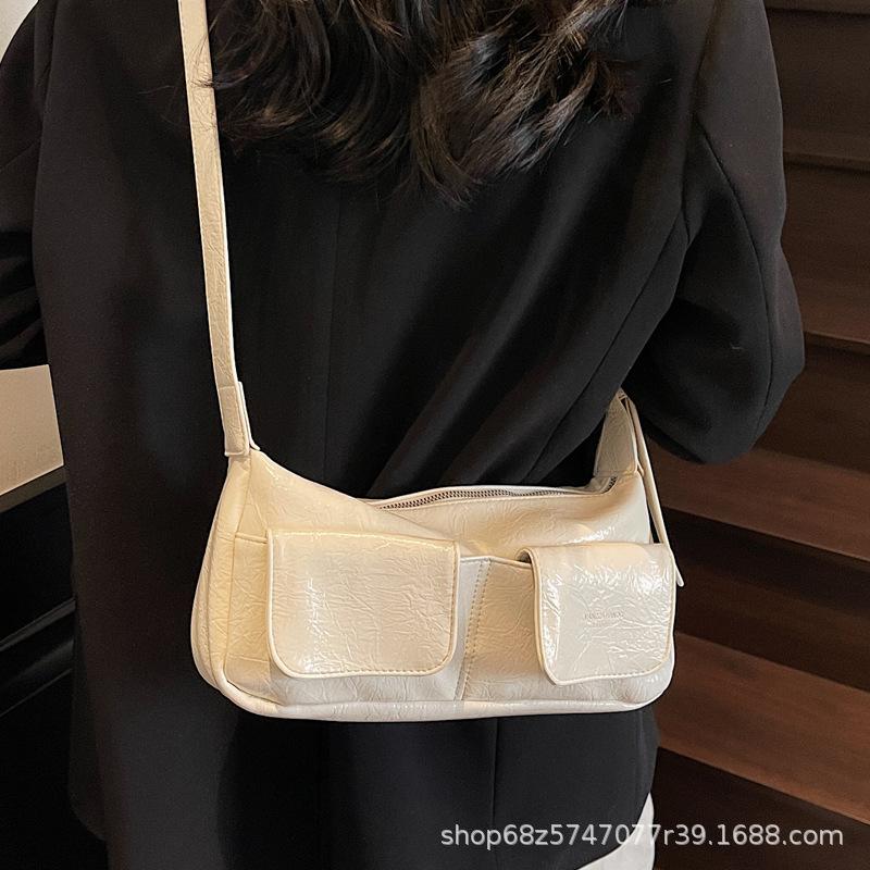 Foreign Order High-end Commuter Bag Women's 2025 New French Niche Underarm Bag Summer Versatile Shoulder Messenger Bag