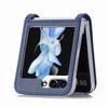 Кожаный чехол для Samsung Galaxy Z Flip 6 5 5G Flip6 Flip5 Flip4 Flip3 Flip2 Flip1 Flip 4 3 2 1 слот для карт Аксессуары Складная сумка