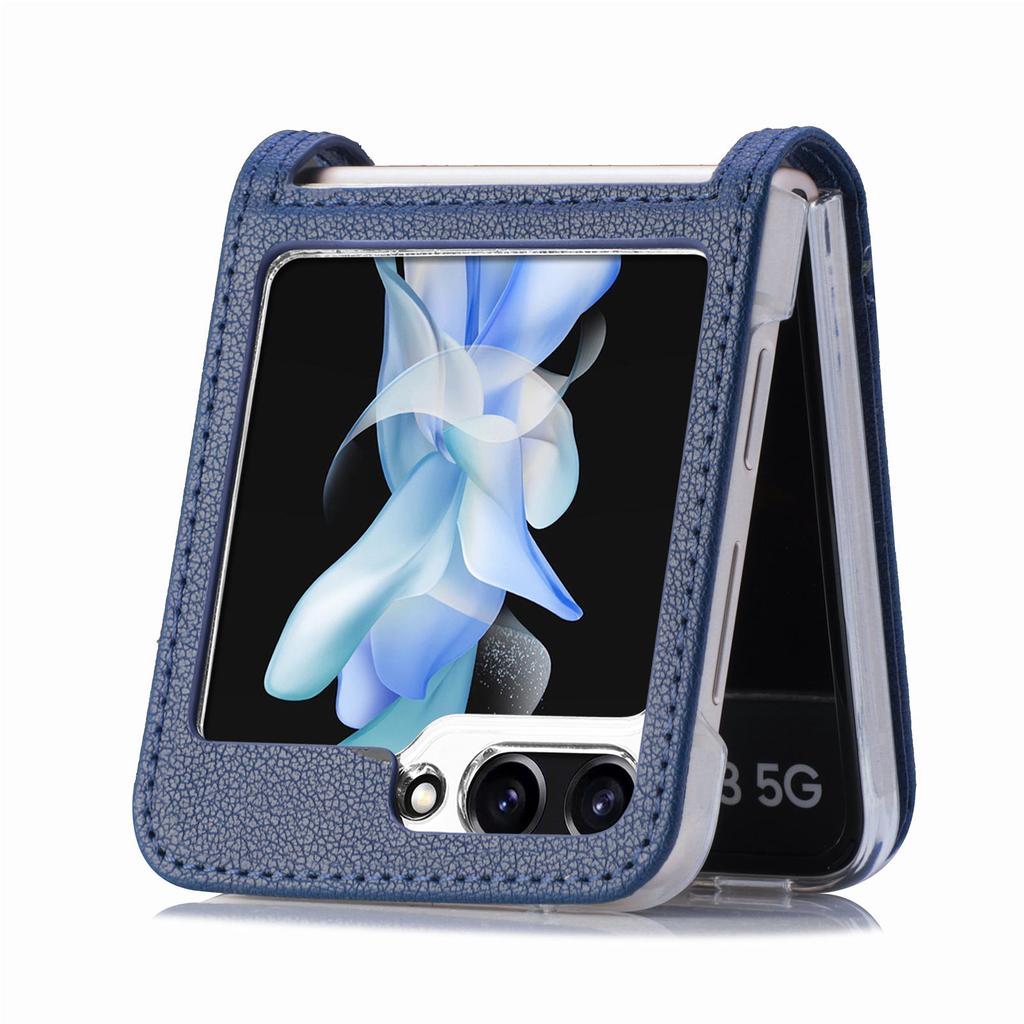 Кожаный чехол для Samsung Galaxy Z Flip 6 5 5G Flip6 Flip5 Flip4 Flip3 Flip2 Flip1 Flip 4 3 2 1 слот для карт Аксессуары Складная сумка
