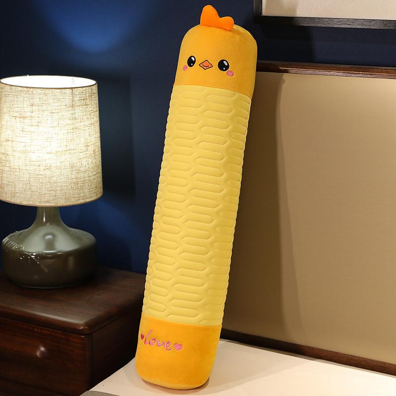 Мультяшное Животное Кролик Хаски Длинная Подушка Игрушка Плюшевая Кукла Динозавр Девочка Спящая Успокаивающая Тряпичная Кукла