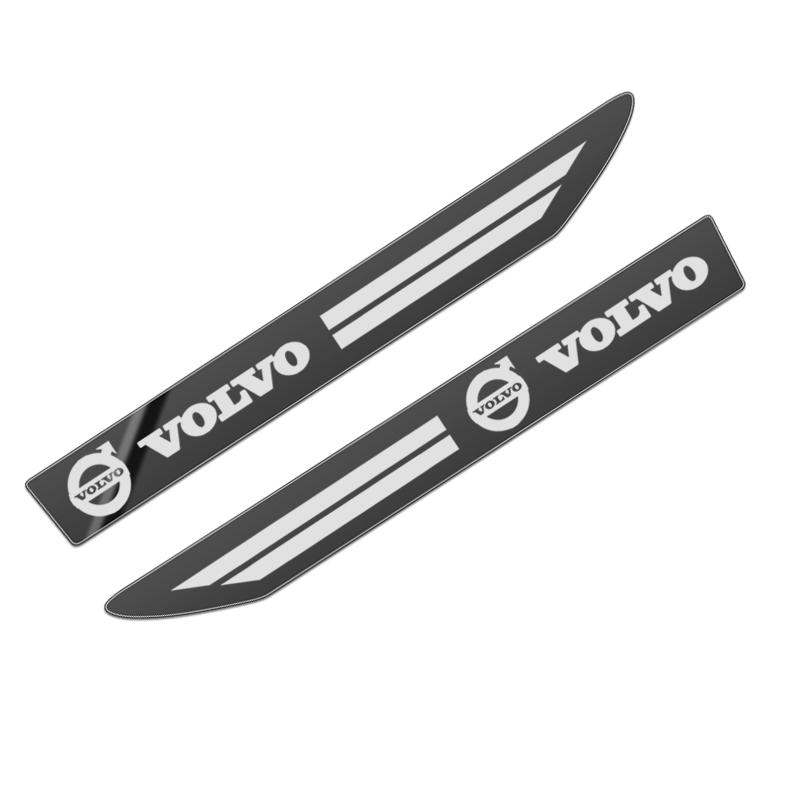 Для Volvo 2 шт. Нержавеющая сталь Боковой значок-эмблема крыла Крыло Для Volvo XC60 XC40 XC90 V40 V90 V60 S80 S60 S90 C40 V70 XC70 Аксессуар