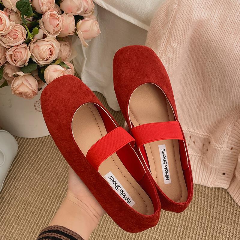 Легкие и дышащие туфли-лодочки в стиле ретро французского балета с плоским дном и небольшим горлом, женские, новинка весны 2025 года, универсальные туфли Мэри Джейн