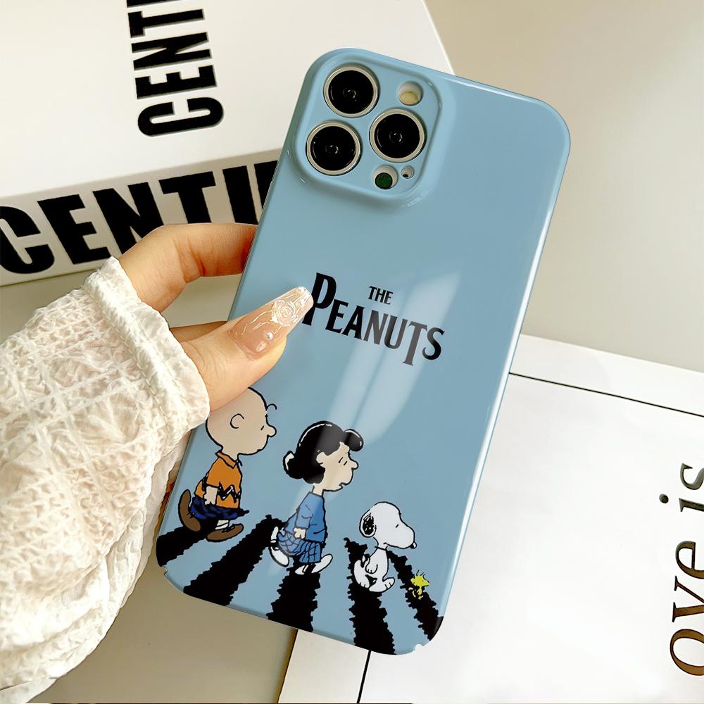 MINISO Милый чехол для телефона S-Snoopy Dog для iPhone 16 15 14 13 12 11 Plus Pro Max Mini Всесторонний прочный персонализированный чехол