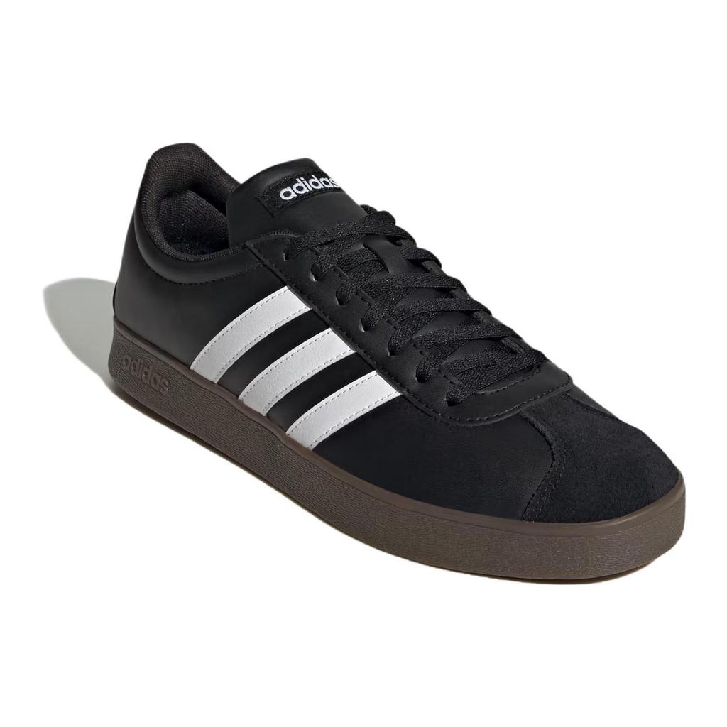 Adidas Vl Court Series Comfortable Versatile Low-Top Skate Shoes Unisex Sneakers Black ID3712