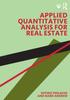 The Applied Quantitative Analysis for Real Estate Book