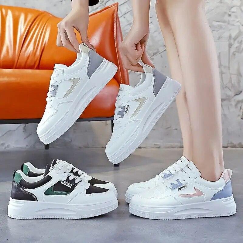 New Casual Shoes Women Ladies Skateboarding Shoes Sports Running Shoes Female Stylish Fashion Skate Shoes Woman