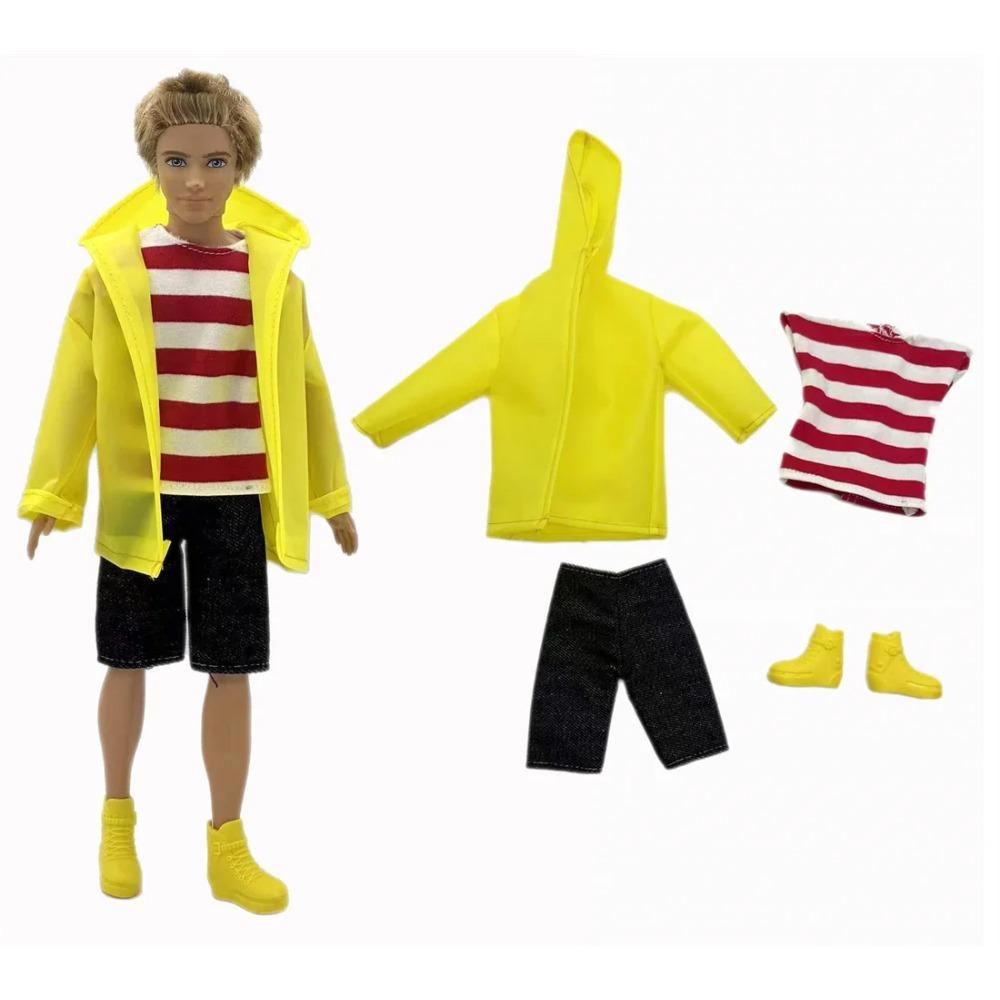 1 Set Ken Cloth Handmade Handsome Doll Accessories Casual Wear Suit for 30cm 12inch Ken Doll Suit Kids Gift