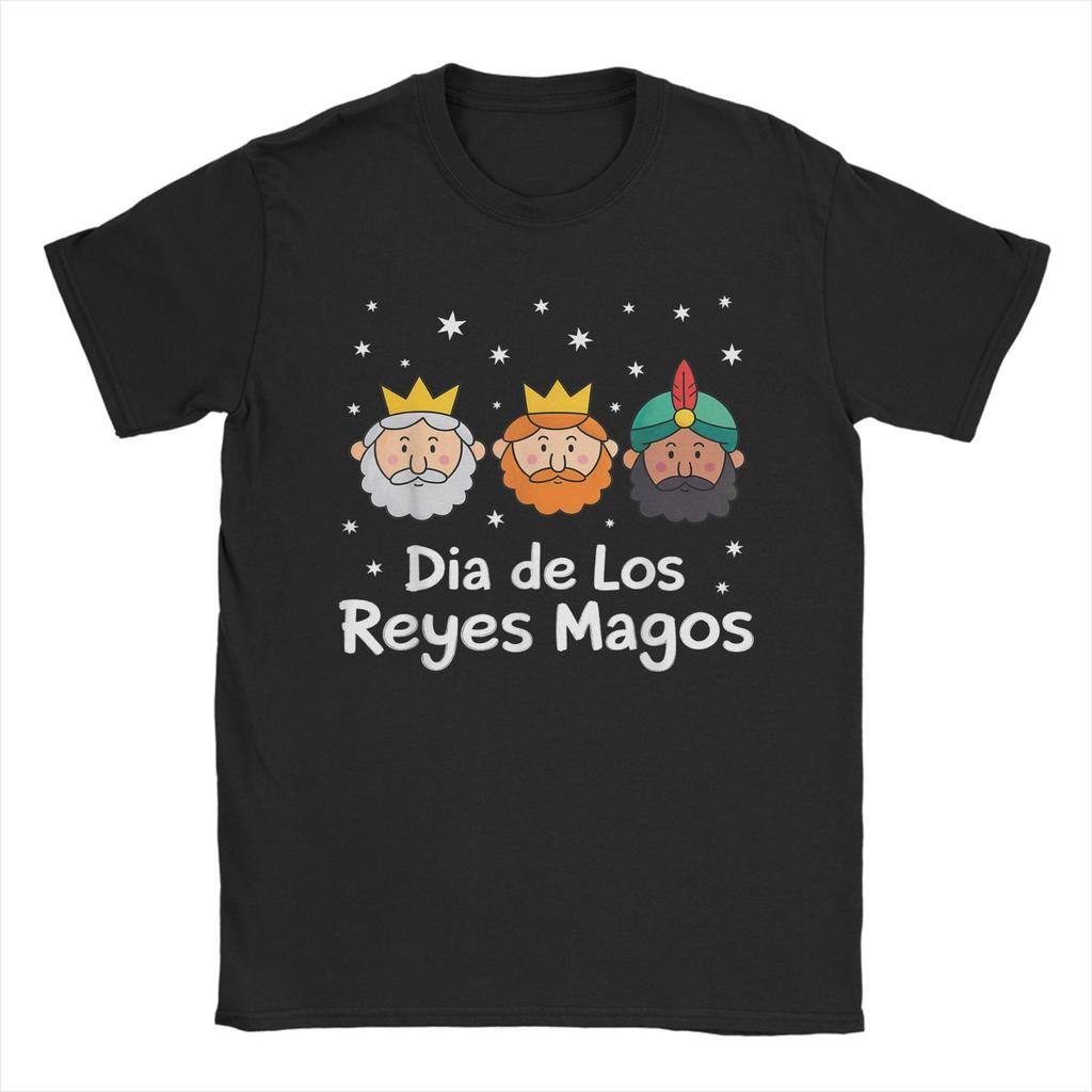 Мужская футболка 'Три Короля' на испанский День Трех Королей Dia De Los Reyes Magos 100% Хлопок Круглый вырез Короткий рукав Идея для подарка Топы