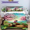 3pcs Duvet Cover Set (1*Duvet Cover + 2*Pillowcase, Without Core),Masha and The Bear Print Bedding Set, Bedroom Decor, All‑Season, Birthday Gift