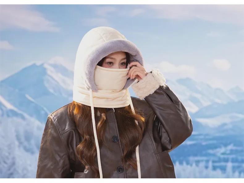 Шапка-ушанка Northeast Plush Warm Knit: Унисекс лыжная и велосипедная ветрозащитная шапка для снега