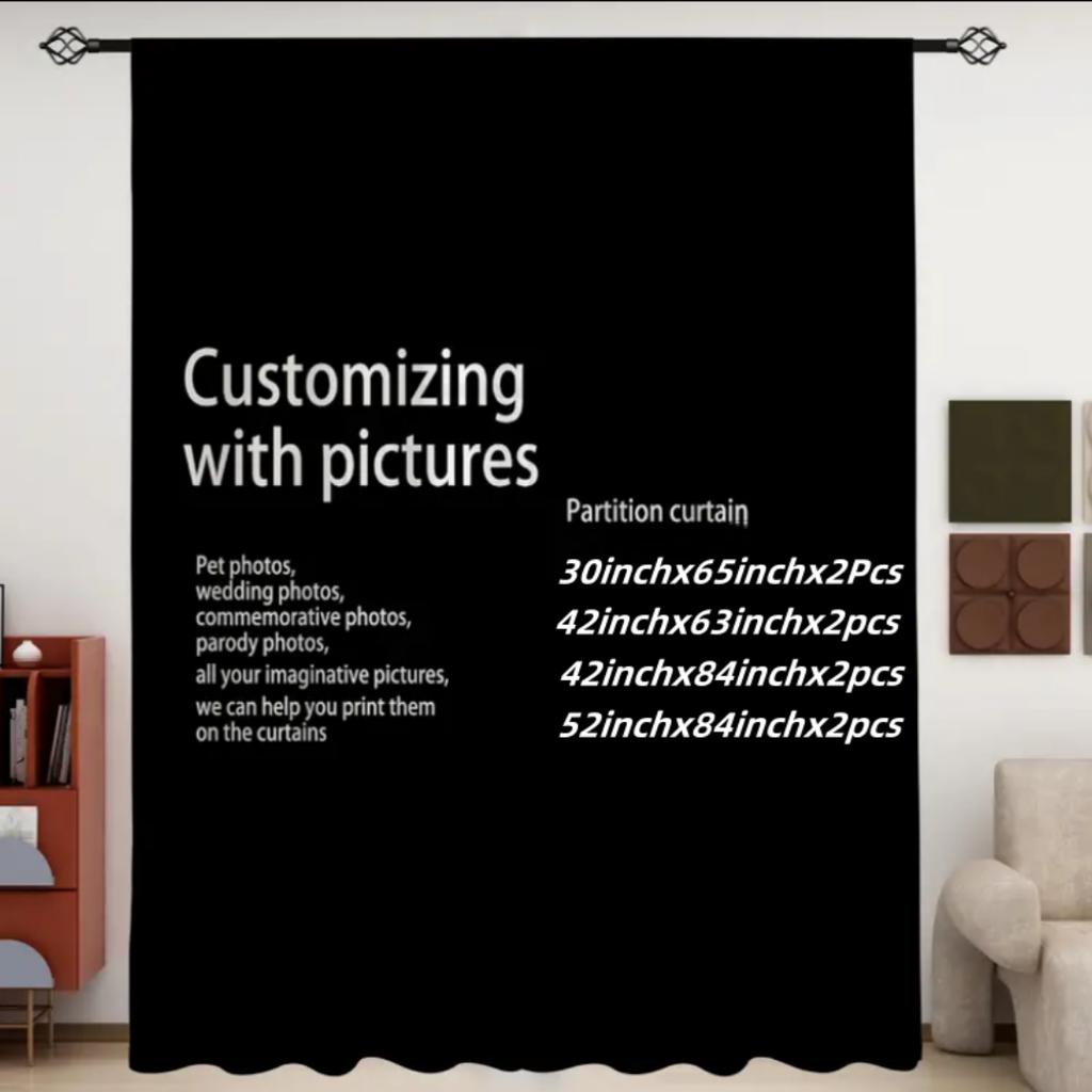 2 шт. - на заказ - напечатанная штора - материал полиэстер - для спальни гостиной кабинета занавеска, препятствующая приватности