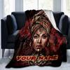 1PC Custom Name African Beauty Art flannel blanket versatile,all-season throw suitable for the living room,bedroom,camping,travel,and gift