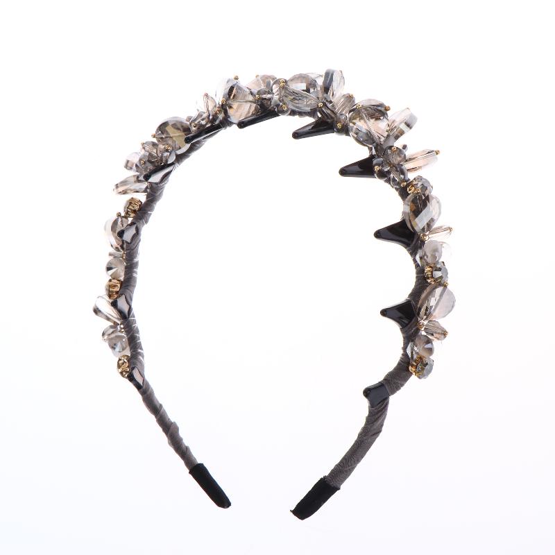 Stylish Rhinestone Hair Hoop Crystal Non Slip with Teeth for Women’s Daily Hair Fashion