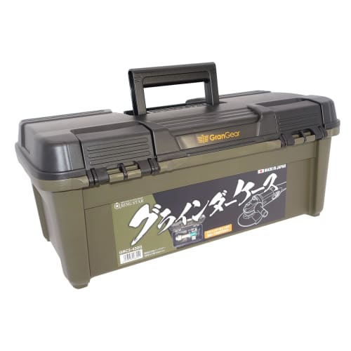 Ring Star Grinder Case, RING STAR X GranGear Collaboration Product, Black/Green (RE-430 Type) GRC2-430G