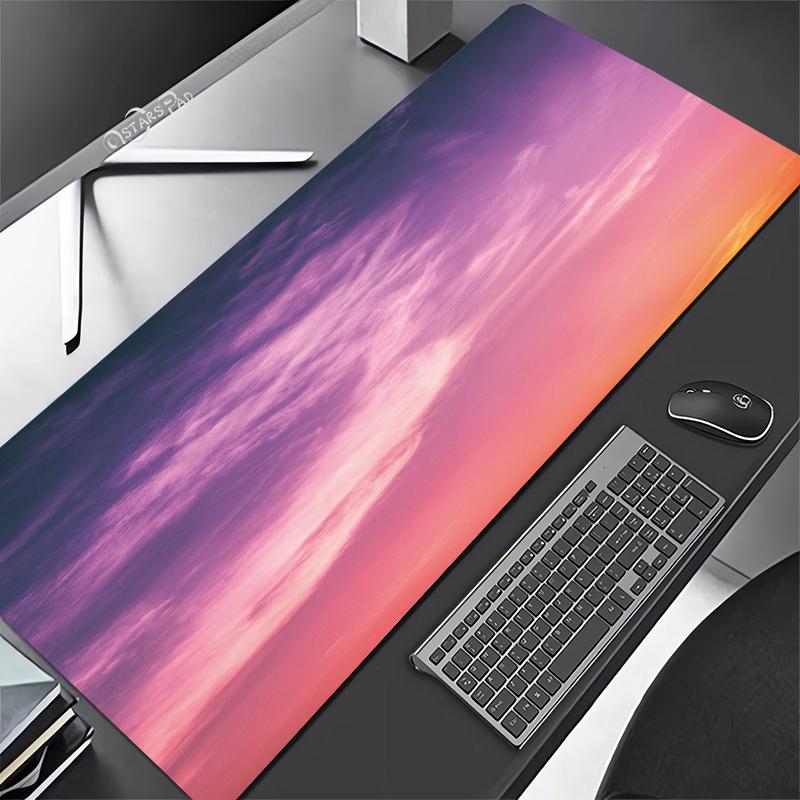 Blue Sky White Cloud Gaming Mouse Pad Waterproof Nonslip Desk Mat