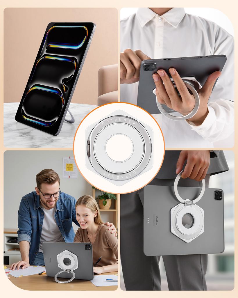 Eary Подставка для iPad Алюминиевая подставка для планшета с вращающимся на 360° магнитным держателем Совместима с iPad Mini Всеми планшетами