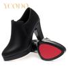 Women's Spring and Autumn Winter High Heel Casual Comfortable Leather Shoes