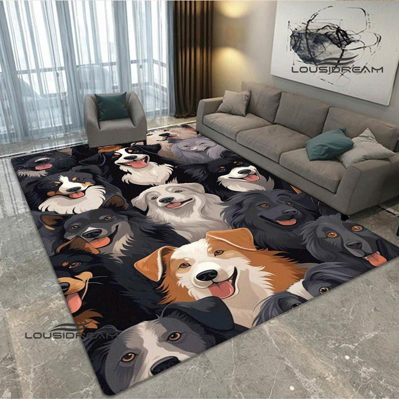 3D Cute dog printed carpet kitchen mats Non -slip carpet outdoor carpets area rug bedroom decor pink room decor birthday gift